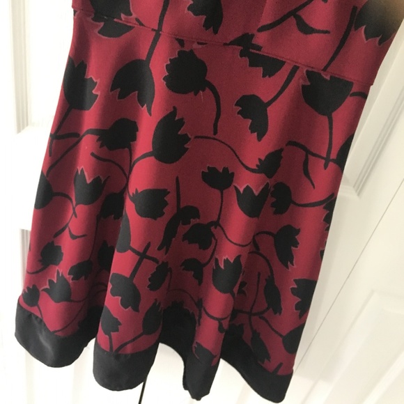 womens ann taylor loft maroon dress - Picture 2 of 6